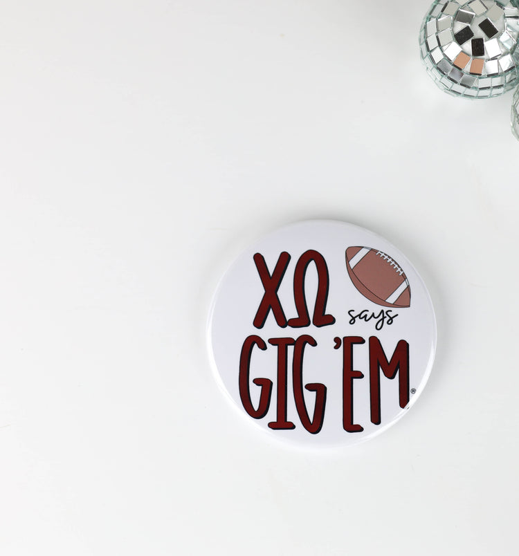 Chi Omega says Gig 'Em