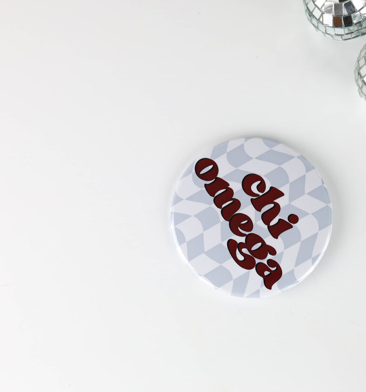 Chi Omega Checkered - Maroon