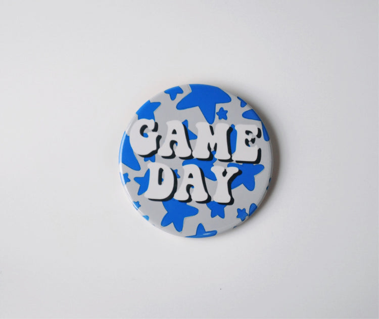 Game Day Stars Button - Blue