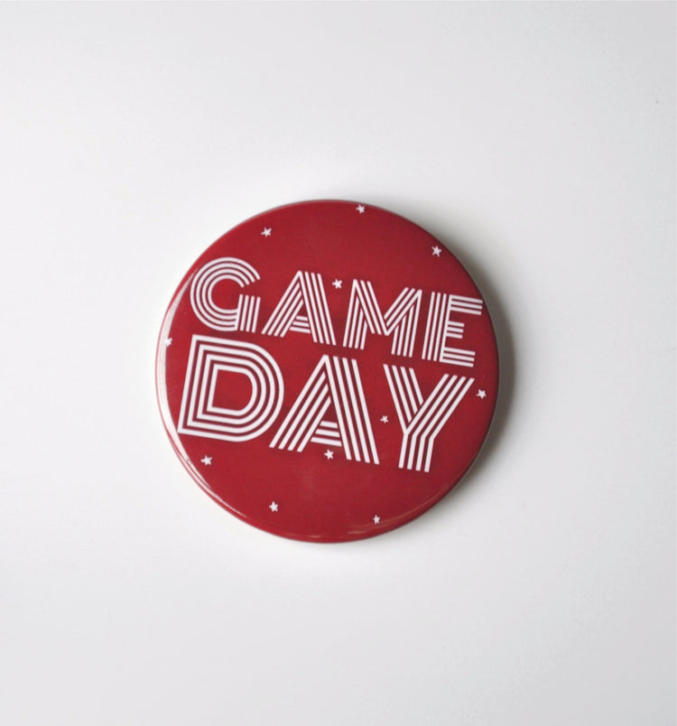 Game Day Button - Maroon