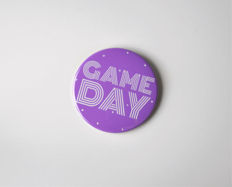 Game Day Button - Purple