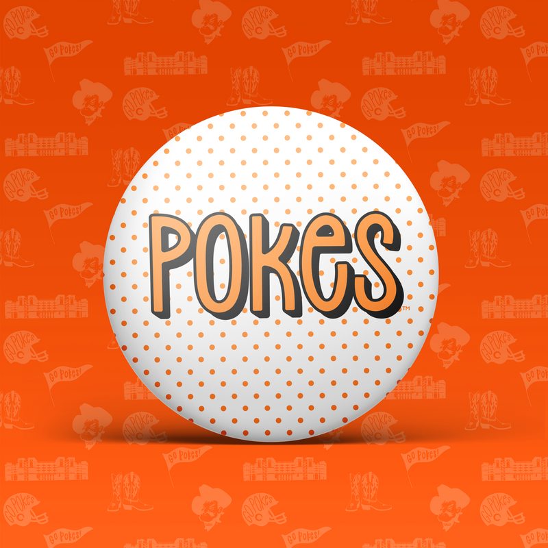 Pokes Polka Dot Button
