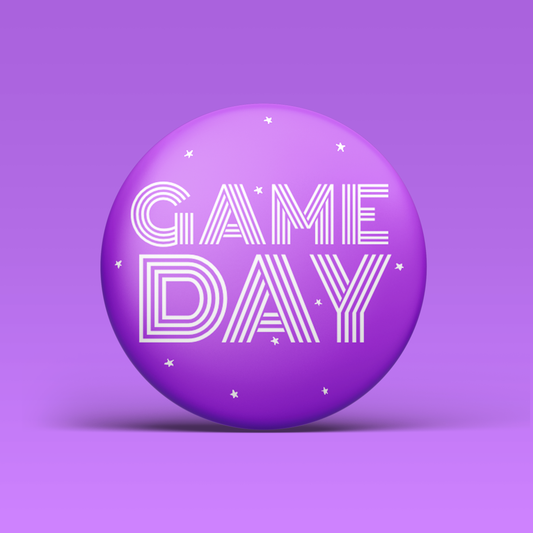 Game Day Button - Purple