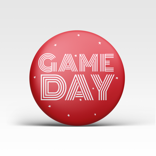 Game Day Button - Red
