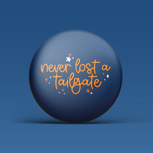 Never Lost a Tailgate -  Navy & Orange