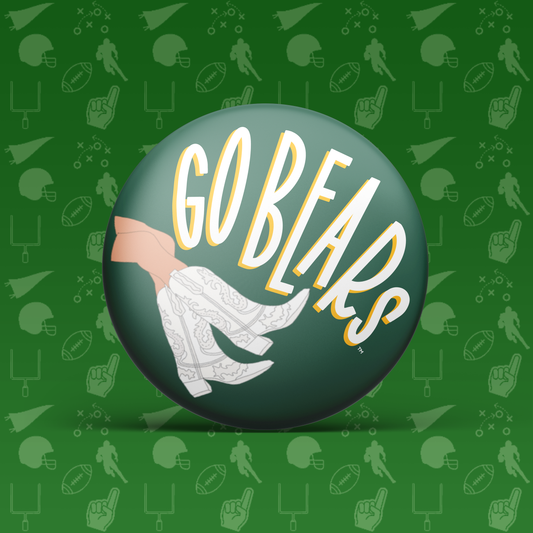 Go Bears Boots Button