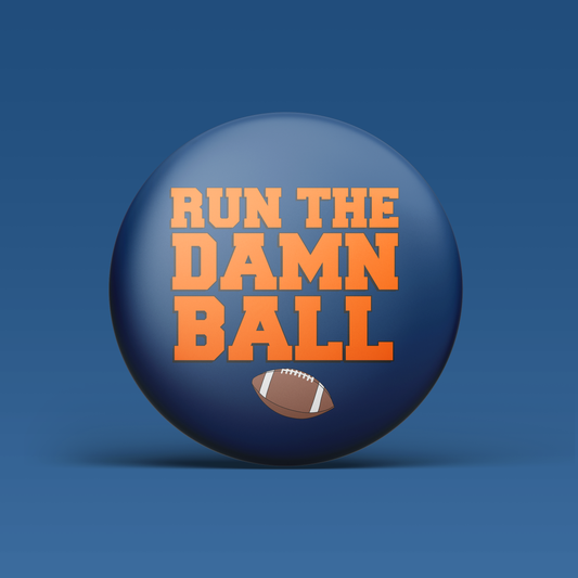 Run The Damn Ball -  Navy & Orange