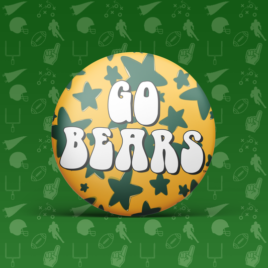 Go Bears Stars Button