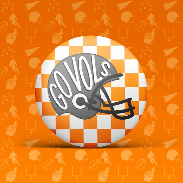 Go Vols Helmet Button