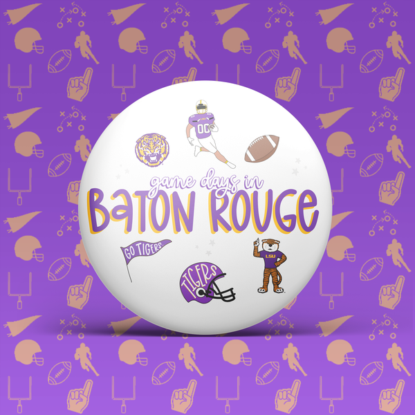 Game Days In Baton Rouge Button