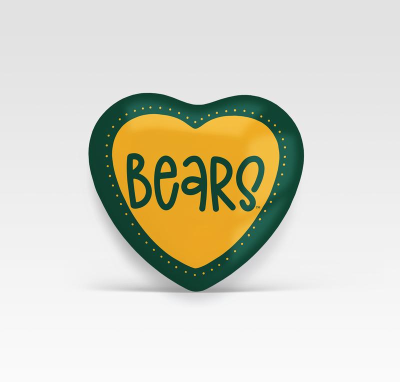 Bears Heart Button - Heart Shape button