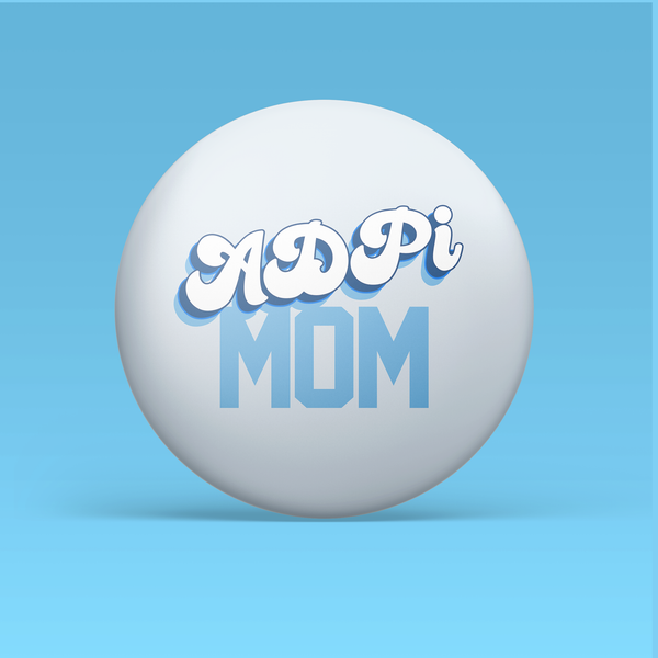 Alpha Delta Pi Mom Pinback Button