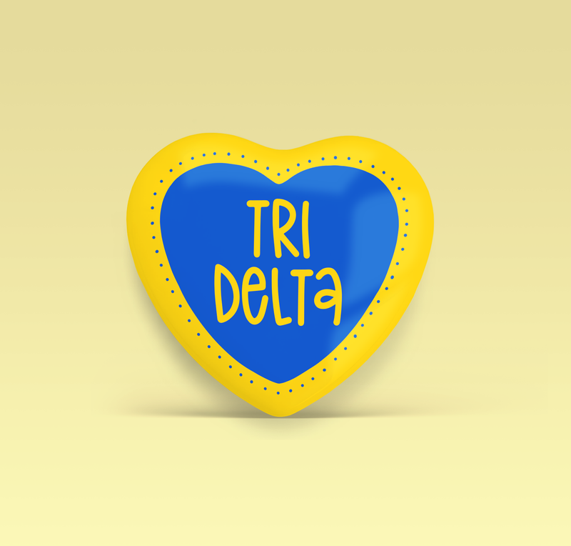 Tri Delta Heart