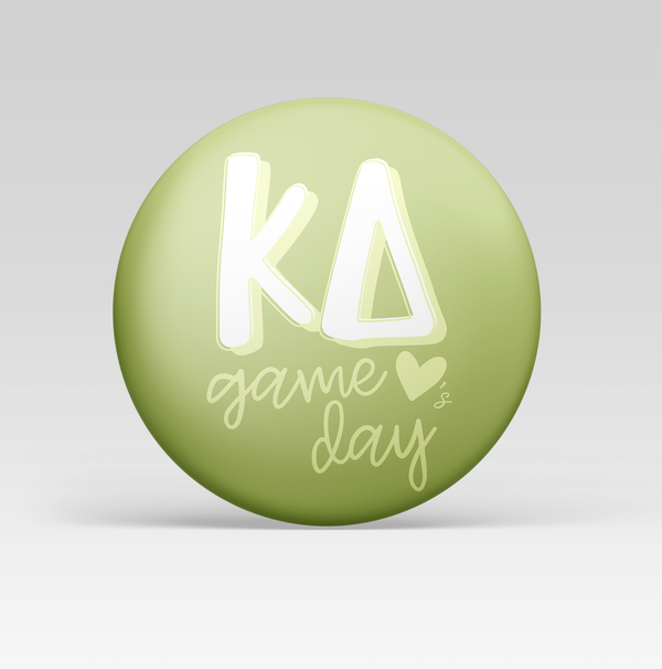 Kappa Delta Loves Game Day Pinback Button