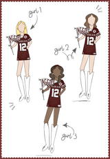 Texas A&M Girls Acrylic Block Shelfie