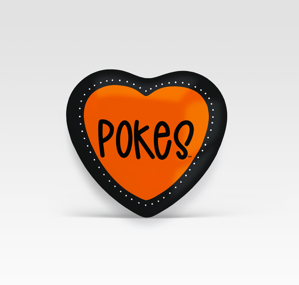 Pokes Heart - Heart Shape button