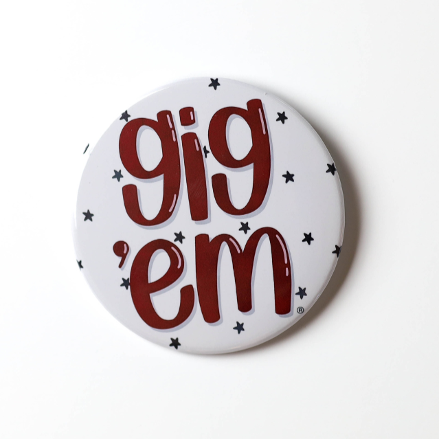 Gig 'Em Stars Button