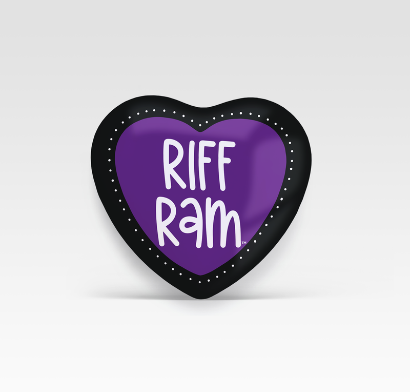 Riff Ram Heart Button - Heart Shape button