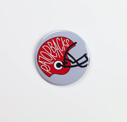 Razorbacks Helmet Button