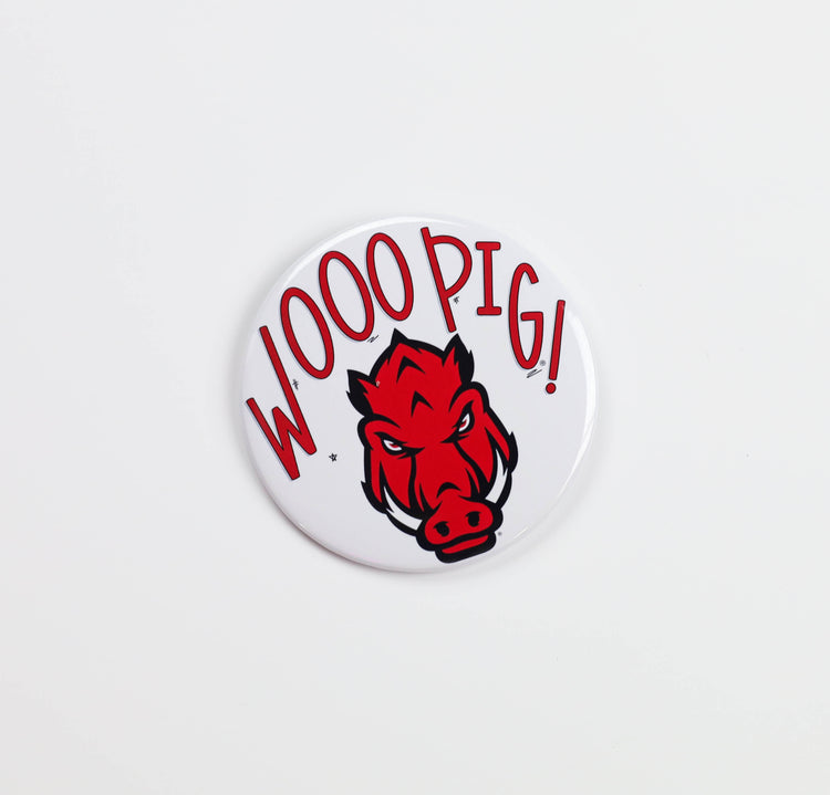 Wooo Pig Mascot Button