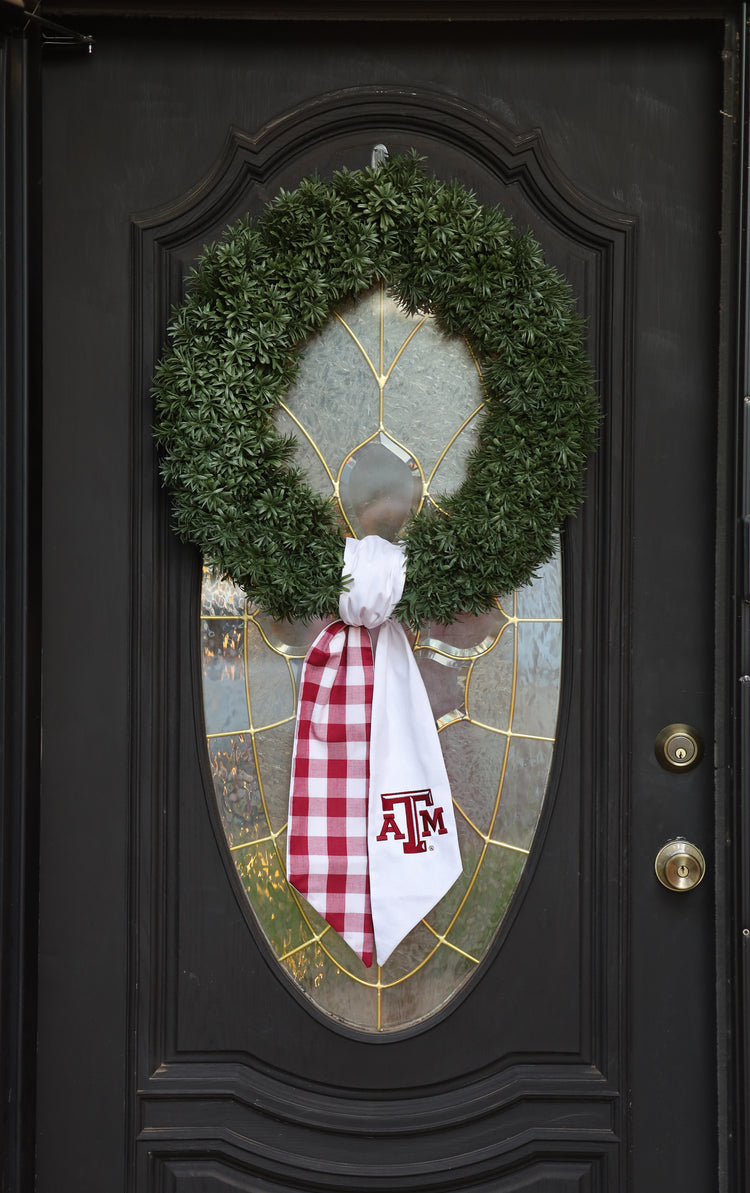 Texas A&M Embroidered Wreath Sash