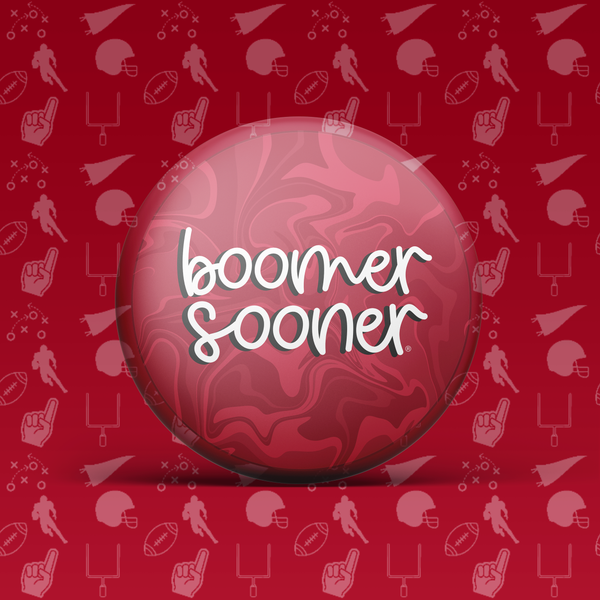 Boomer Sooner Swirl Button