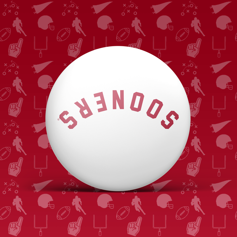 Sooners Upside Down Button