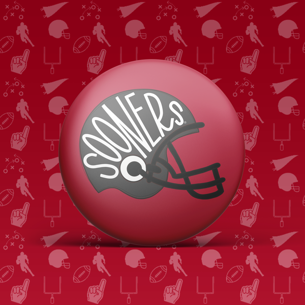 Sooners Helmet Button