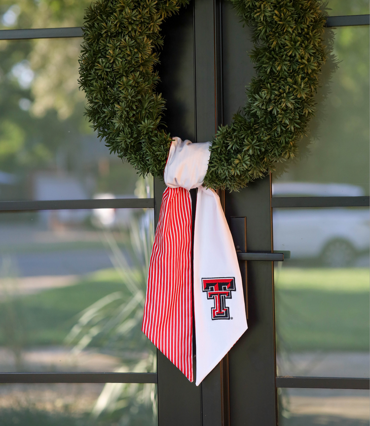 Texas Tech Embroidered Wreath Sash