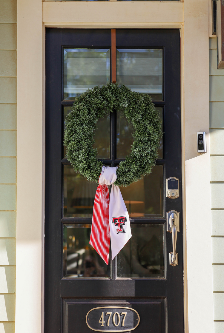 Texas Tech Embroidered Wreath Sash