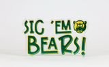Sic 'Em Bears Acrylic Block Shelfie