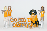 Go Big Orange Acrylic Block Shelfie