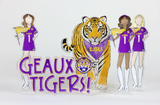 LSU Tiger Acrylic Block Shelfie
