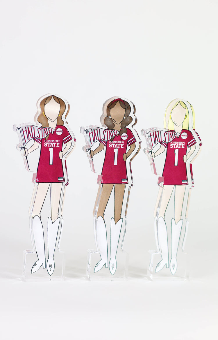 Mississippi State Girls Acrylic Block Shelfie