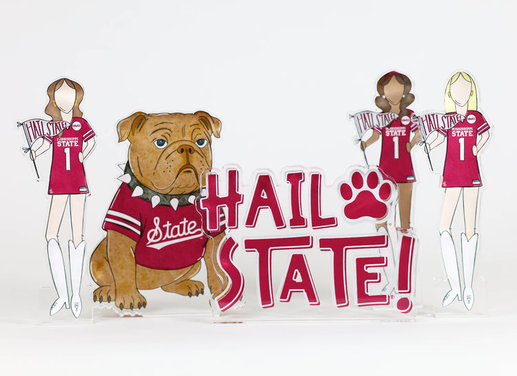 Hail State Acrylic Block Shelfie
