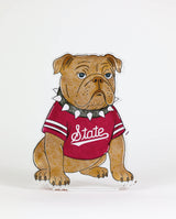 Bully Bulldog Acrylic Block Shelfie