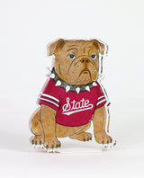 Bully Bulldog Acrylic Block Shelfie