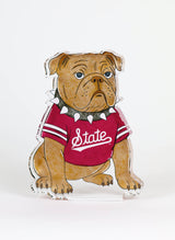 Bully Bulldog Acrylic Block Shelfie