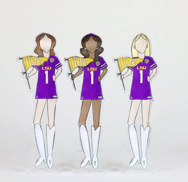 Louisiana State Girls Acrylic Block Shelfie