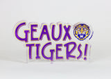Geaux Tigers Acrylic Block Shelfie