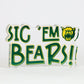Sic 'Em Bears Acrylic Block Shelfie