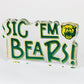 Sic 'Em Bears Acrylic Block Shelfie