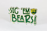 Sic 'Em Bears Acrylic Block Shelfie