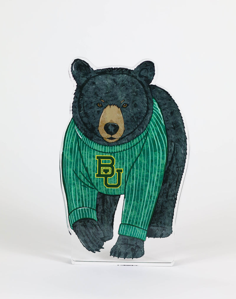 Baylor Bear Acrylic Block Shelfie