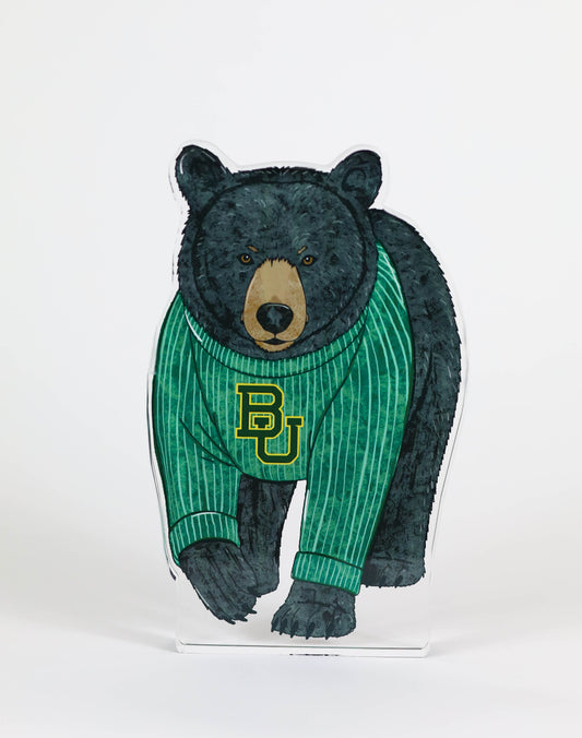 Baylor Bear Acrylic Block Shelfie