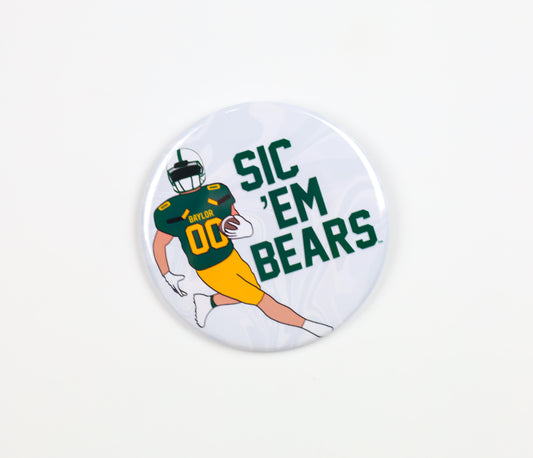 Sic 'Em Football Player Button