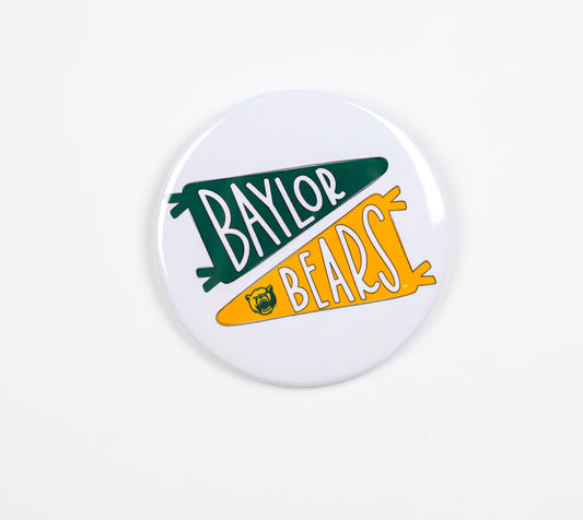 Baylor Bears Pennant Flag Button