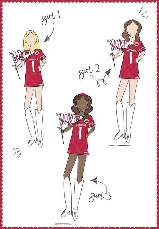 Arkansas Girls Acrylic Block Shelfie