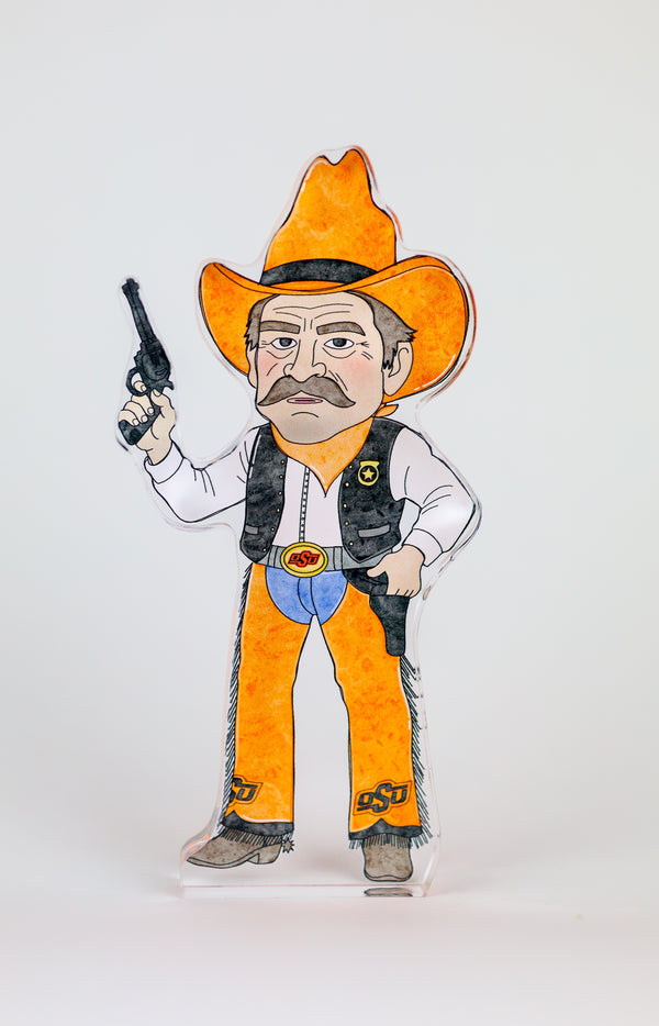 Pistol Pete Acrylic Block Shelfie