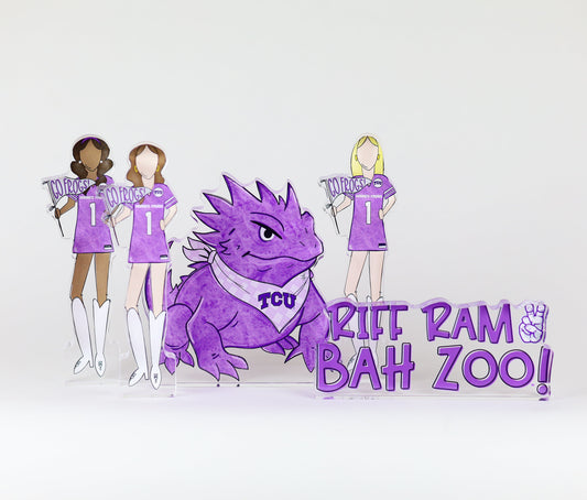 TCU Girls Acrylic Block Shelfie